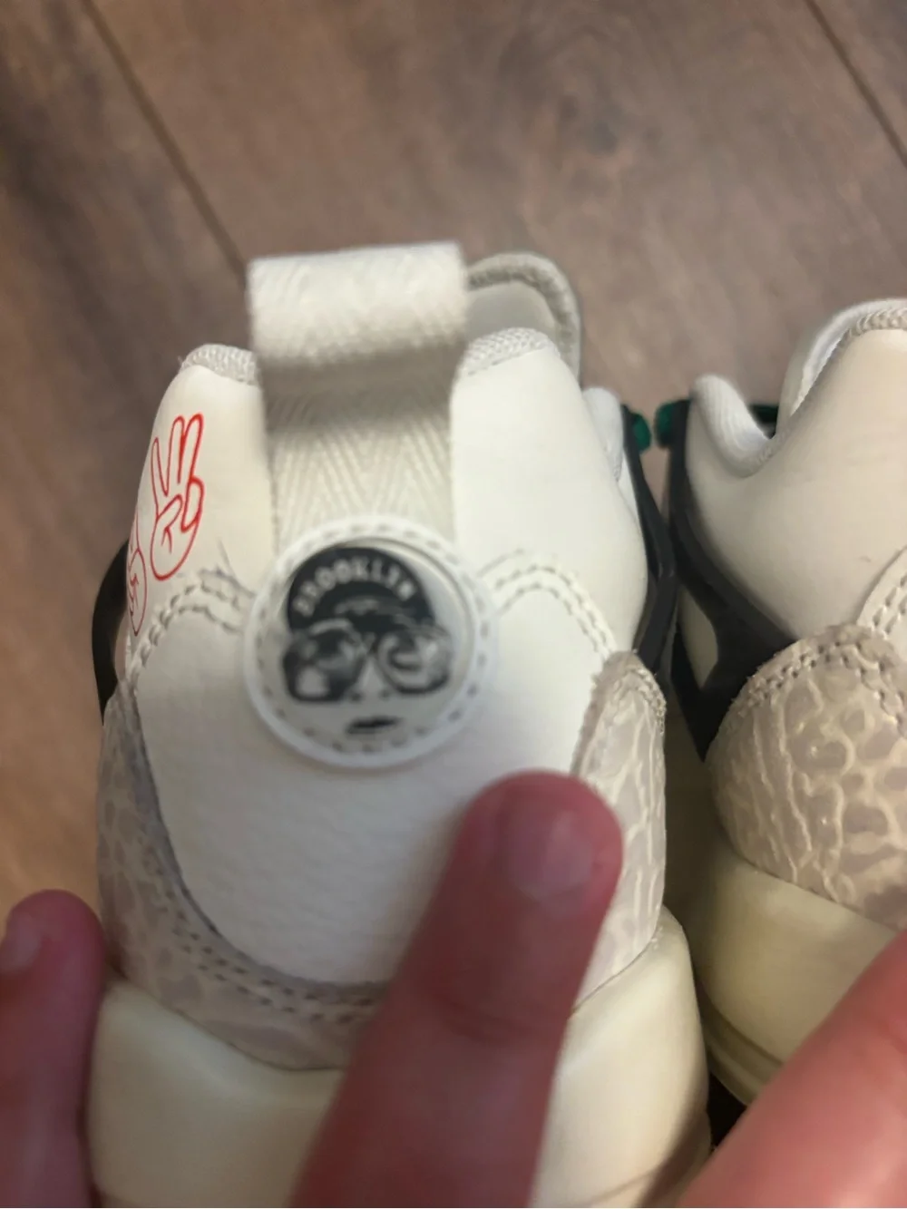 Jordan Spizike Kids Sneaker US 5 Leather Mid Top Lace Up White
